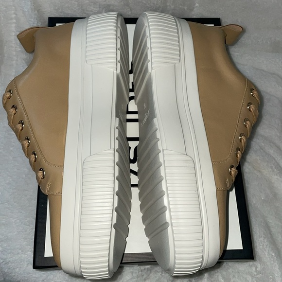 NWT J/SLIDES WEST Nude Leather Sneaker - Picture 12 of 15